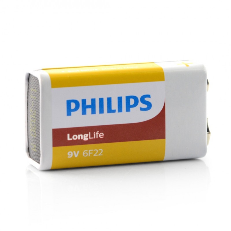 Bateria Philips LongLife 6LF61 9V