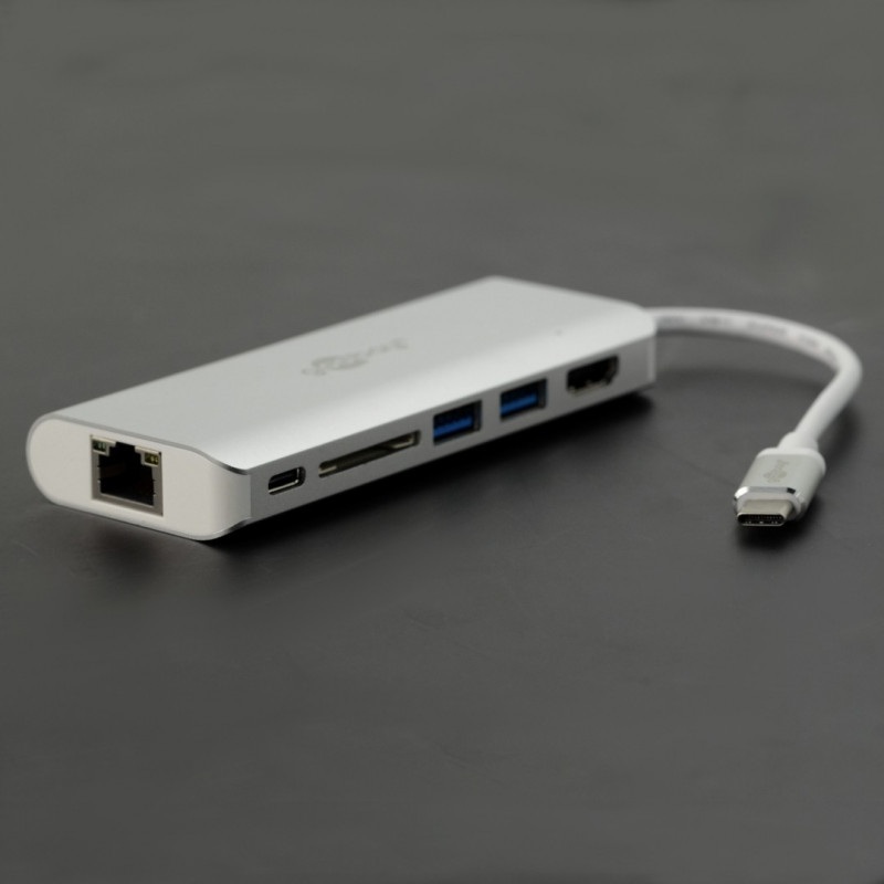 Adapter wieloportowy Goobay 76788 -  2 x USB 3.0, SD, HDMI