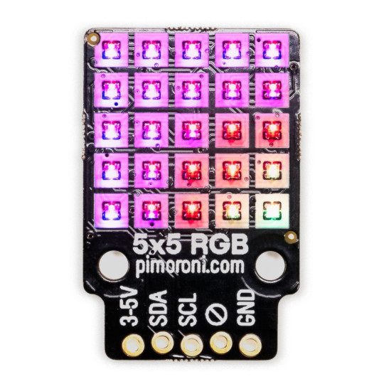 PiMoroni IS31FL3731 - RGB світлодіодна матриця 5x5 I2C