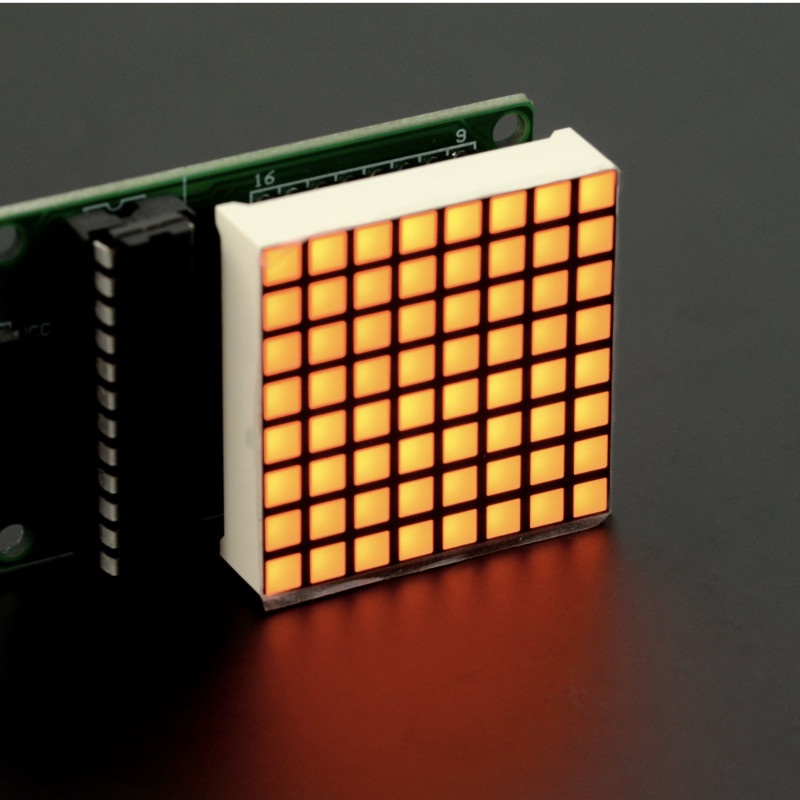 Matryca Matrix LED 8x8 1,2''- mała 32x32mm - żółta