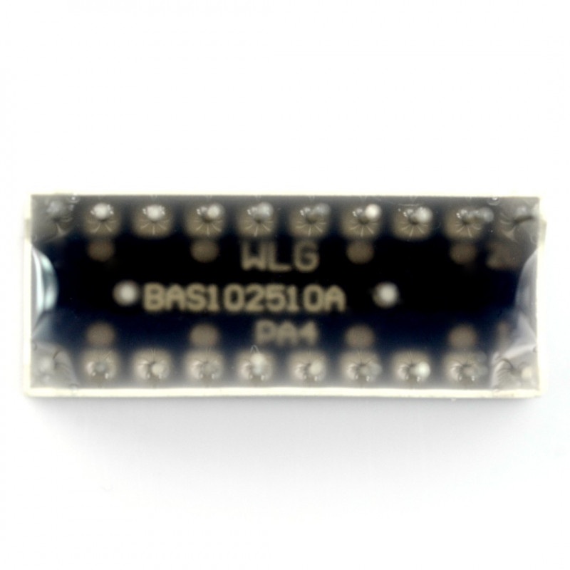 Wyświetlacz LED linijka - 10-segmentowy - bursztynowy