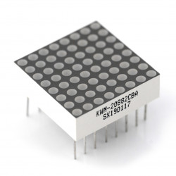 Miniaturowa matryca LED 8x8 0,8'' - niebieska