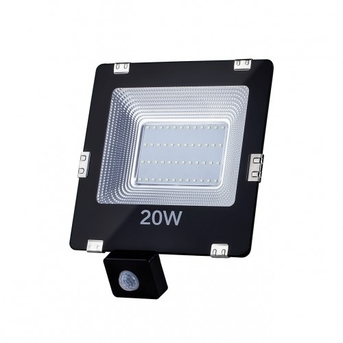 Lampa zewnętrzna LED ART, 20W, 1400lm, IP65,  AC230V, 4000K, sensor - biała naturalna