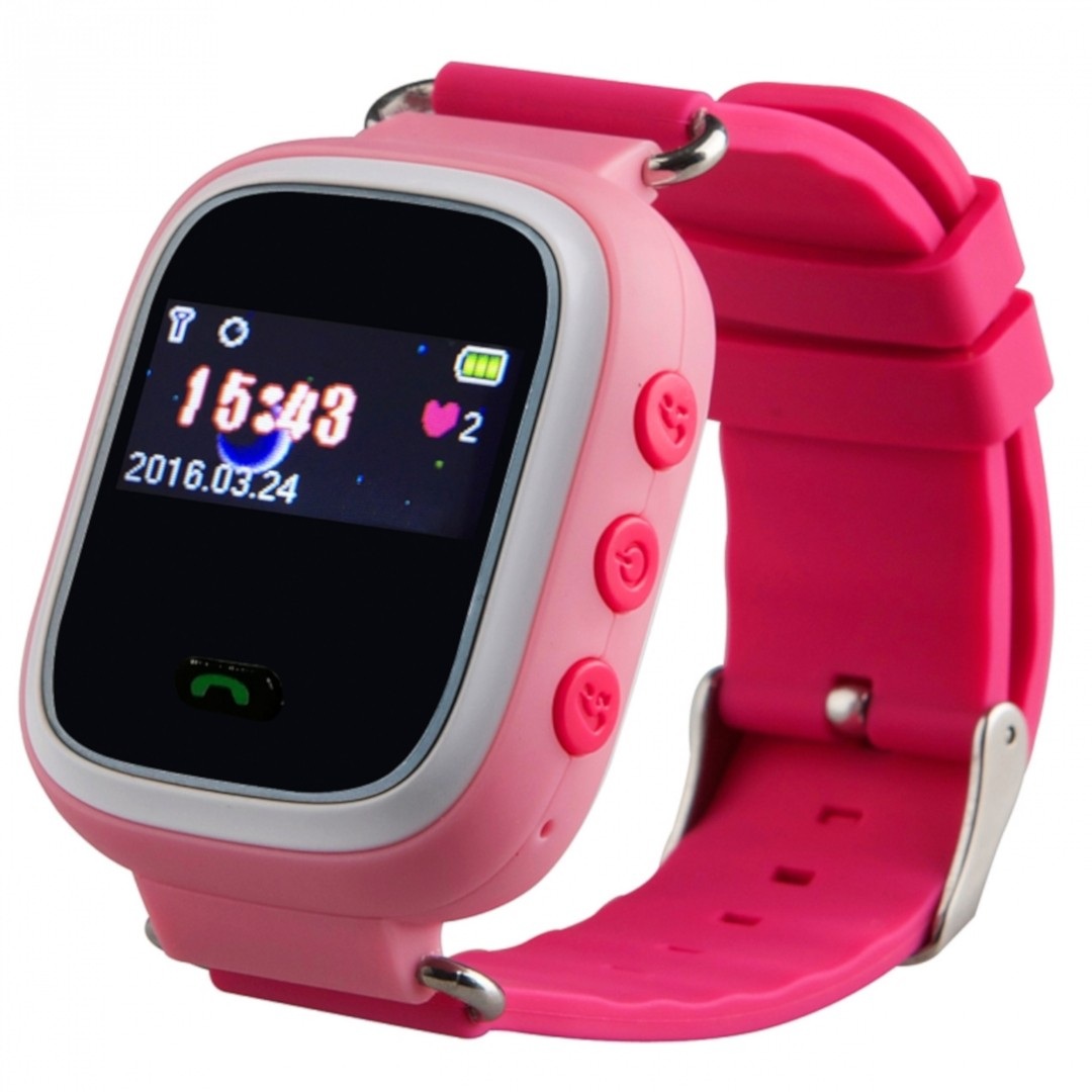 Zegarek dla dzieci z lokalizatorem GPS - różowy