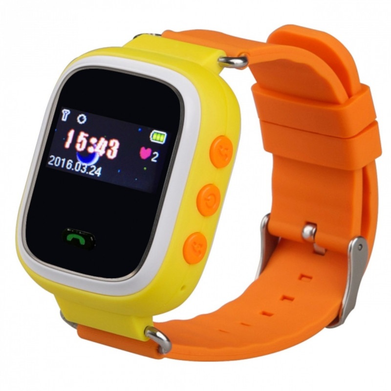 Zegarek dla dzieci z lokalizatorem GPS - pomarańczowy