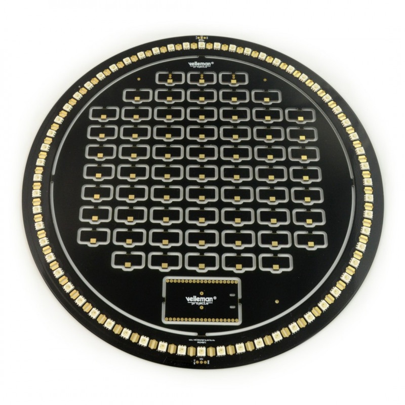 Velleman Bright Clock kit - zegar LED ESP32 - czarny