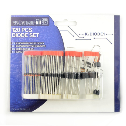 Набір випрямних діодів Velleman K/DIODE1 - 120 шт.