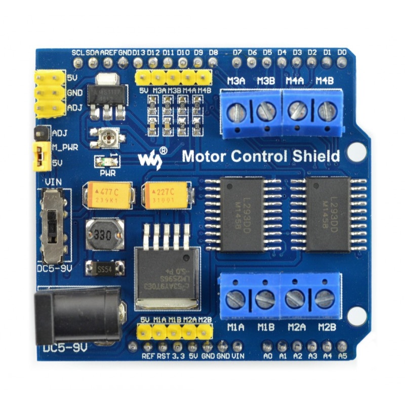 Motor Control Shield - sterownik silników dla Arduino