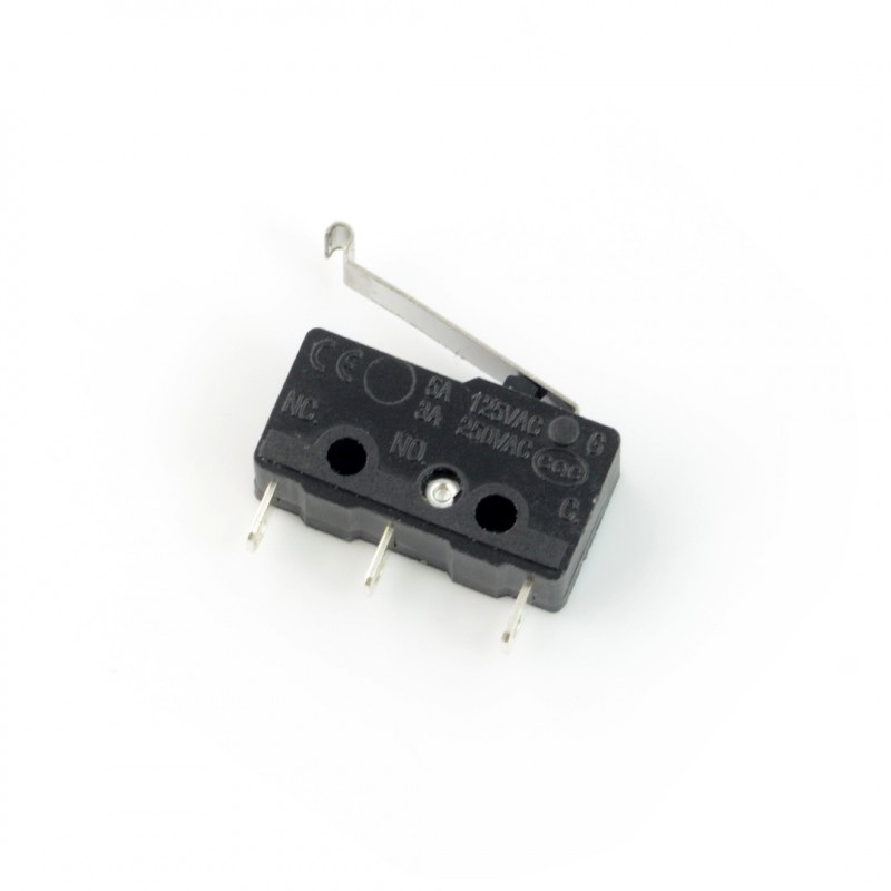 Wyłącznik czujnik krańcowy mini zakrzywiony - WK622