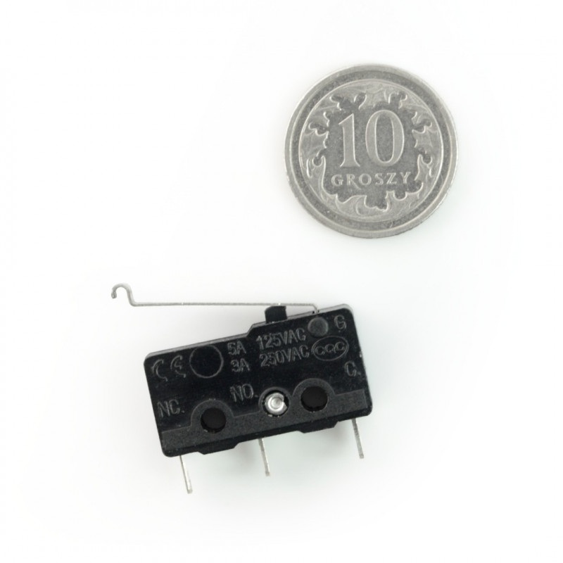 Wyłącznik czujnik krańcowy mini zakrzywiony - WK622