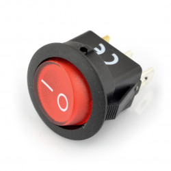 Wyłącznik On-Off IRS-101-8C/D 12VDC/20A - czerwony