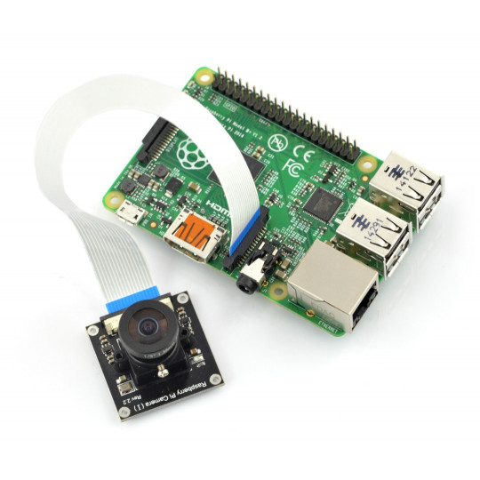 Ширококутна камера HD I OV5647 з 5-мегапіксельною оптикою типу «риб'яче око» для Raspberry Pi - Waveshare 11388