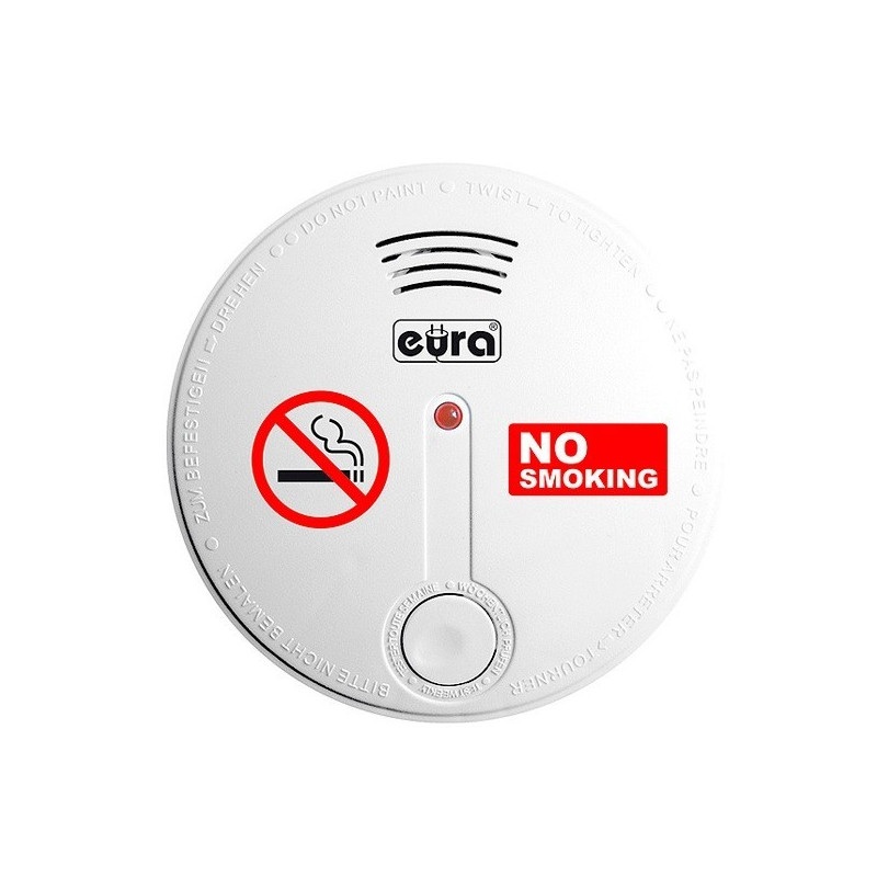 Eura-tech Eura SD-20B8 - fotooptyczny czujnik dymu papierosowego - 9V DC