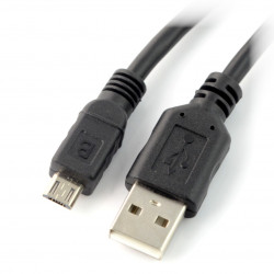 Przewód microUSB B - A - 1m