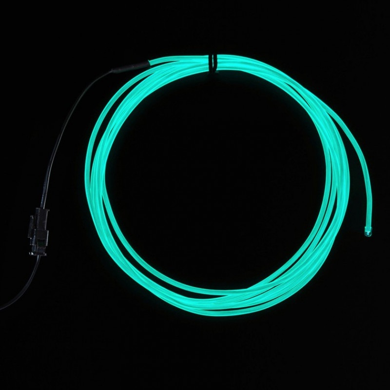 Przewód elektroluminescencyjny 2,5m - lazurowy