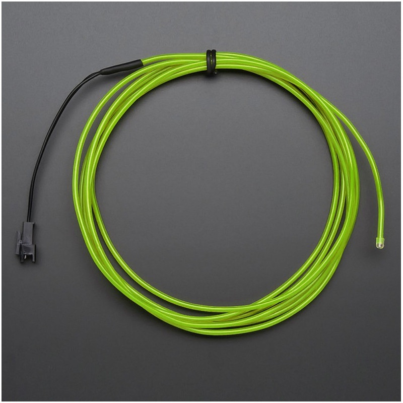 Przewód elektroluminescencyjny 2,5m - zielony
