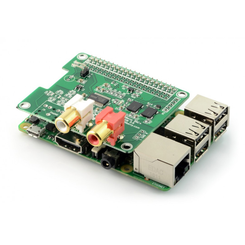 HiFiBerry DAC+ Pro RCA - karta dźwiękowa do Raspberry Pi