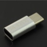 Adapter przejściówka Micro USB - USB typu C M-Life - srebrna - zdjęcie 2