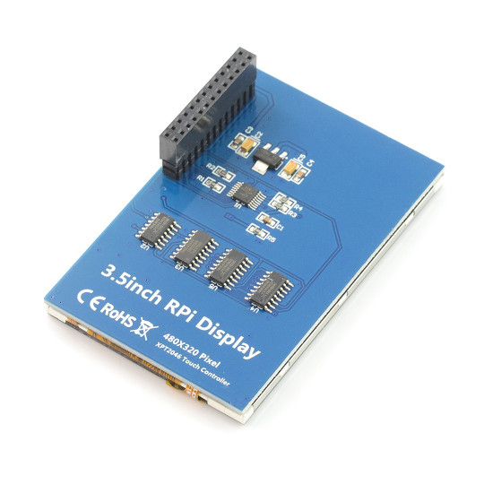 Сенсорний екран - резистивний РК-TFT 3.5'' 320x480px GPIO для Raspberry Pi