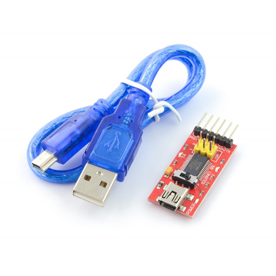 Перетворювач USB-UART FTDI FT232RL miniUSB + USB-кабель