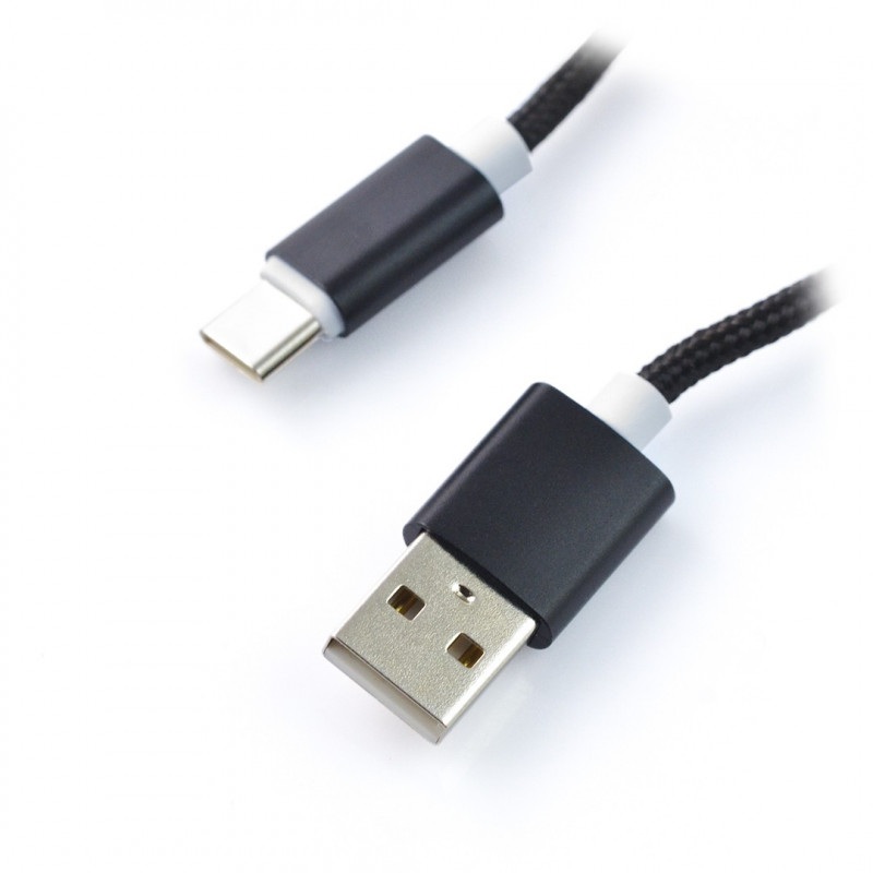 Przewód USB - USB typu C M-Life czarny 2m