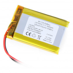 Akumulator Li-Pol Akyga 980mAh 1S 3.7V - złącze JST-BEC + gniazdo
