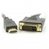 Przewód DVI - HDMI - 1,8m - zdjęcie 1