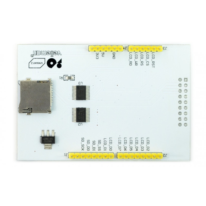 Wyświetlacz dotykowy TFT LCD 2,8'' 320x240px z czytnikiem microSD - nakładka na Arduino