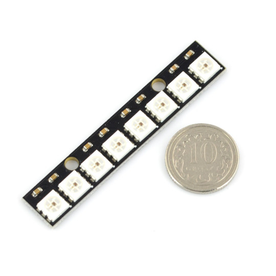RGB світлодіодна стрічка WS2812 5050 x 8 діодів - 53 мм