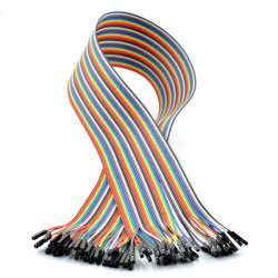Przewody połączeniowe żeńsko-żeńskie 60 cm - 40 szt.