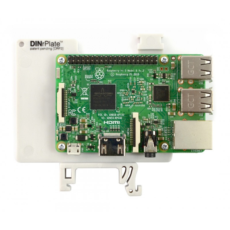 DRP2 - mocowanie do szyny DIN dla Raspberry Pi 3