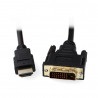 Przewód DVI - HDMI 3m - zdjęcie 1