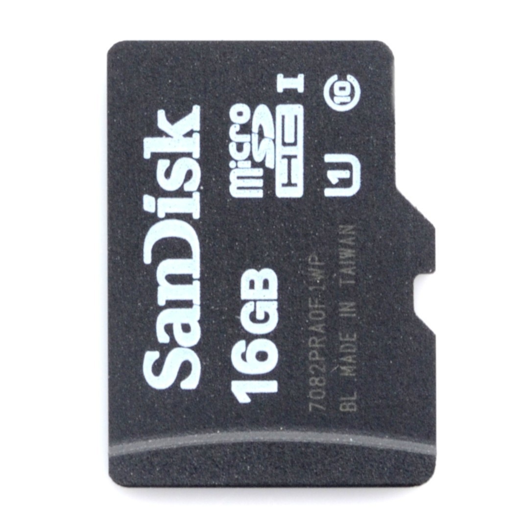 Karta pamięci microSD 16GB klasa 10 + system NOOBs dla Raspberry Pi