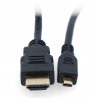 Przewód microHDMI - HDMI - 1,5m - zdjęcie 1