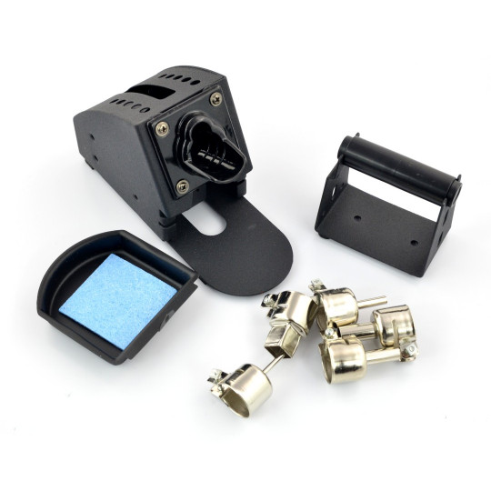 Паяльна станція WEP 992DA з гарячим повітрям та жалом + пам'ять налаштувань + витяжка + компресор - 720 Вт