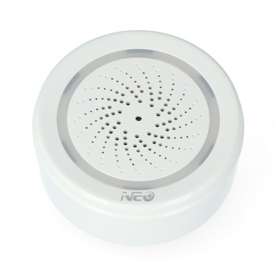 WiFi Smart Device- Syrena alarmowa WiFi z czujnikiem temperatury i wilgotności Neo