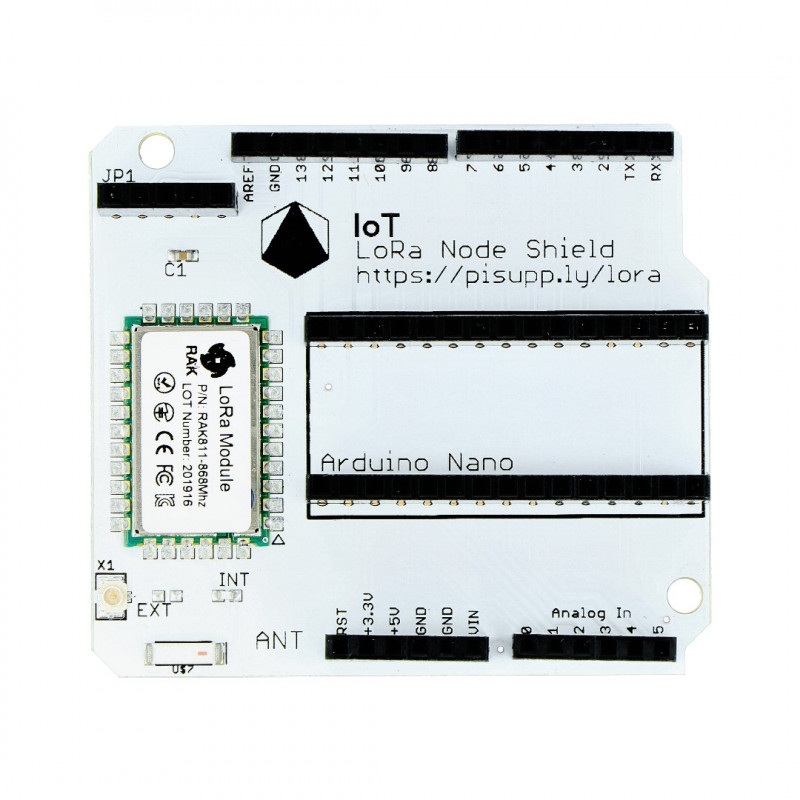 IoT LoRa Node Shield (868MHz/915MHz) - kompatybilny z Arduino