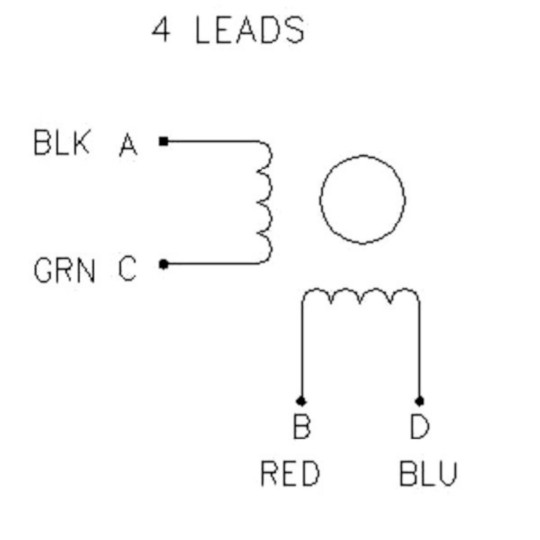 Кроковий двигун JK57HS76-2804 200 кроків/об 3V / 2.8A / 1.89Nm