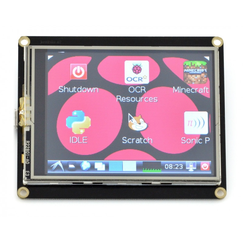 Wyświetlacz dotykowy LCD 2,8'' 320x240px USB dla Raspberry Pi