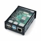 Obudowa Raspberry Pi Model 4B - czarno-przezroczysta Obudowa Raspberry Pi Model 4B - czarno-przezroczysta