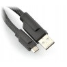 Przewód USB A - microUSB - B 0,2 m - sztywny - zdjęcie 2