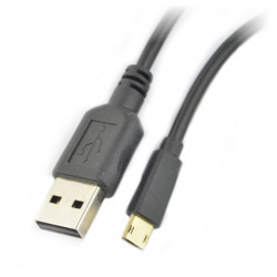 Przewód microUSB B - A Goobay Easy Twin+ dwustronny - 1m