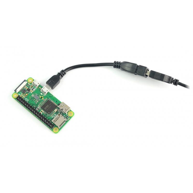 Przewód OTG Host microUSB - USB - 12cm