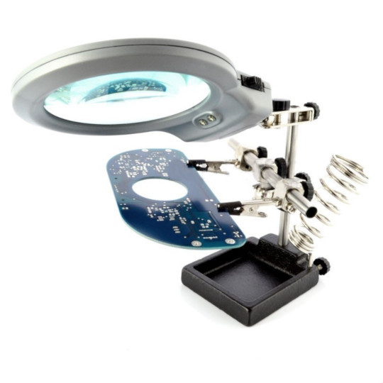 Тримач зі збільшувальним склом та світлодіодним підсвічуванням - вживаний ZD10M