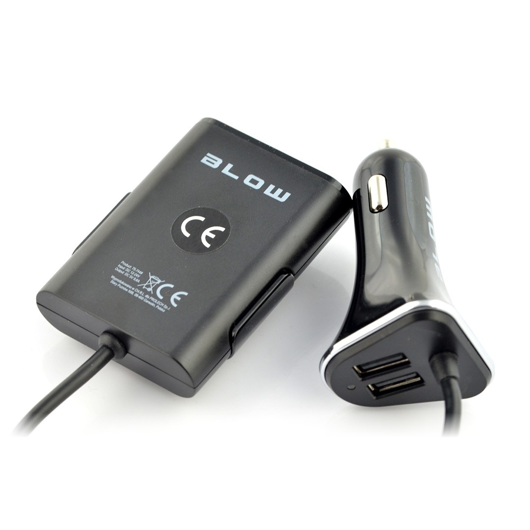 Ładowarka / zasilacz samochodowy Blow 4x USB - 9,6A
