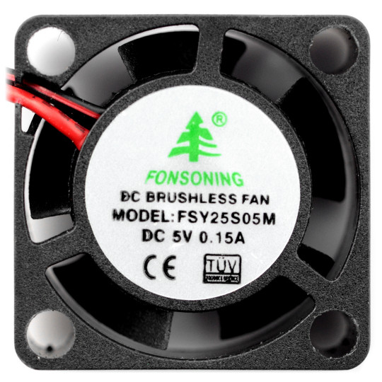 Вентилятор 5V 25x25x10mm 2 дроти