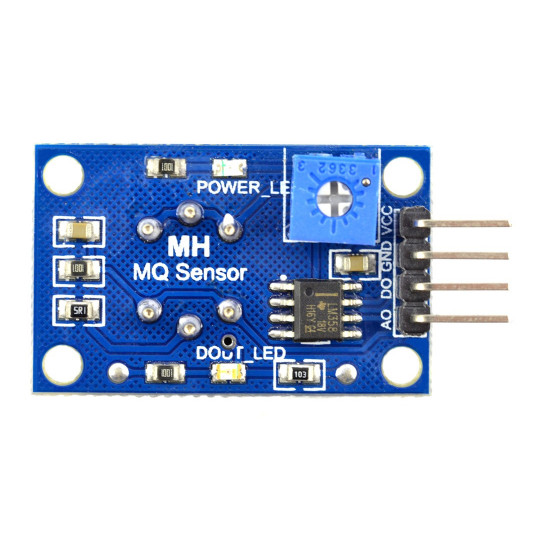 Датчик диму та горючих газів MQ-2 - напівпровідниковий - синій модуль
