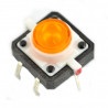 Tact Switch 12x12, 7mm THT 6pin - pomarańczowe podświetlenie - zdjęcie 1