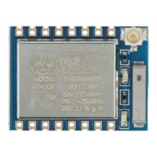 ESP-07 ESP8266 Чорний модуль WiFi - 9 GPIO, АЦП