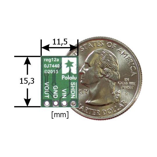 U1V11A - підвищувальний перетворювач - 2-5V 1.2A - Pololu 2560